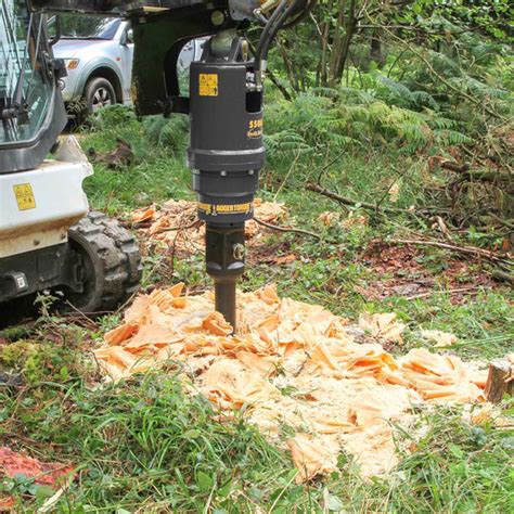 mini excavator stump planer|stump planer attachment.